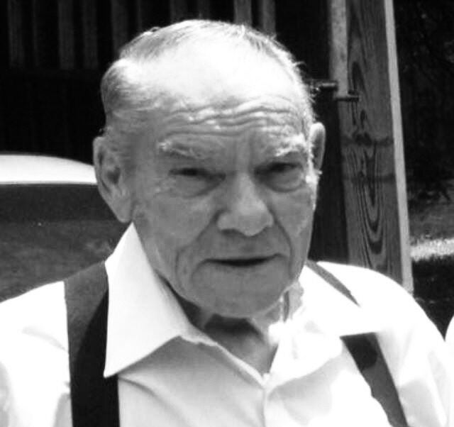 old man in black and white