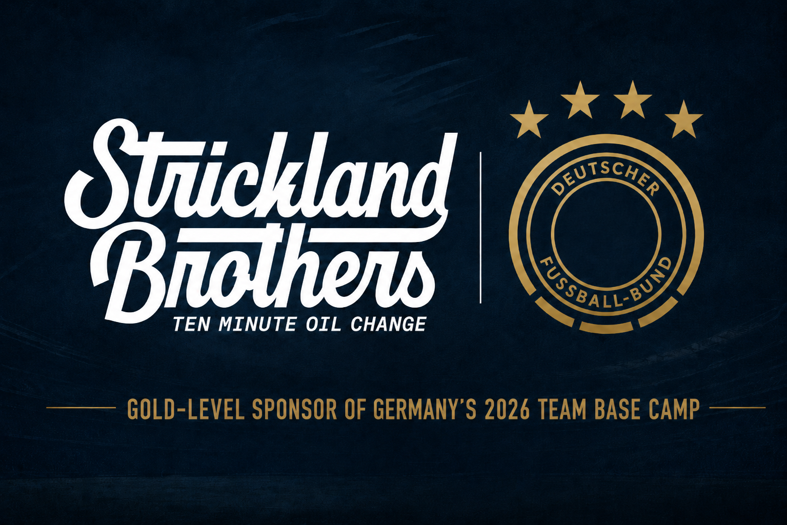 Strickland Brothers 10 Minute Oil Change Supports Winston-Salem as Sponsor of Germany’s FIFA World Cup™ Team Base Camp